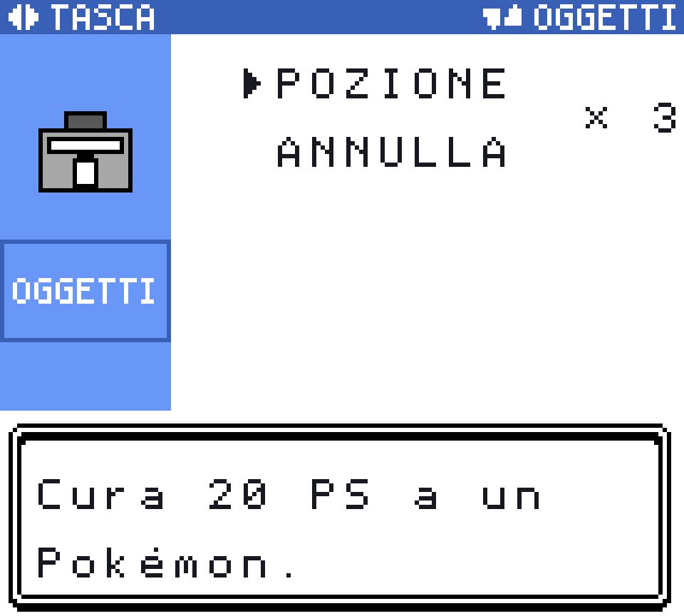 Lo zaino aperto sulla tasca degli strumenti, con una voce e la sua quantità, e sotto la descrizione